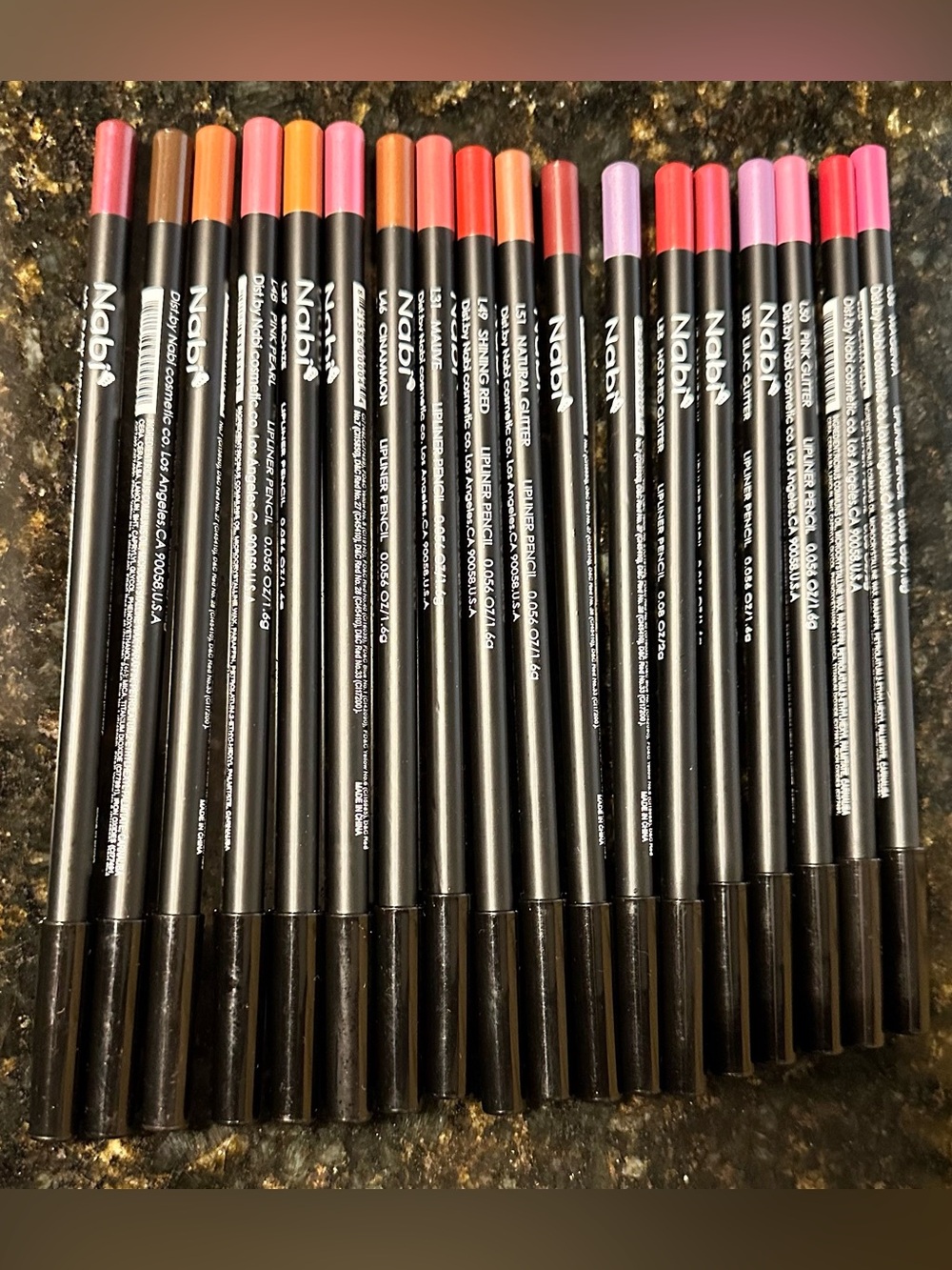 Nabi Authentic 7.5” Lip Liner Pencils 18pc Bundle-Assorted Color Collection NEW - Picture 16 of 16